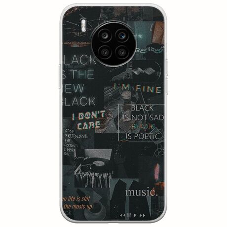 Aesthetic Black Honor 50 Lite Flexible TPU (Διάφανη Σιλικόνη)