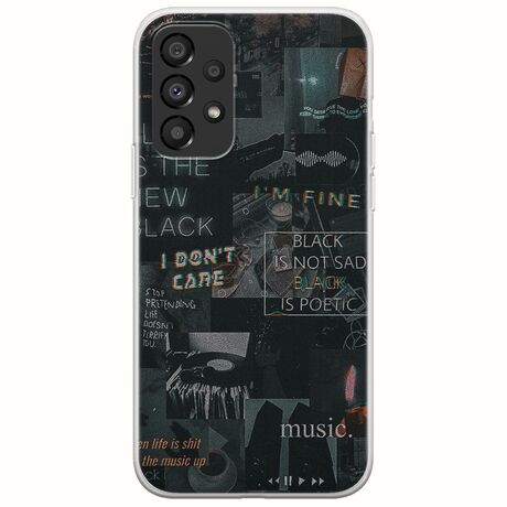 Aesthetic Black Samsung Galaxy A33 5G Flexible TPU (Διάφανη Σιλικόνη)