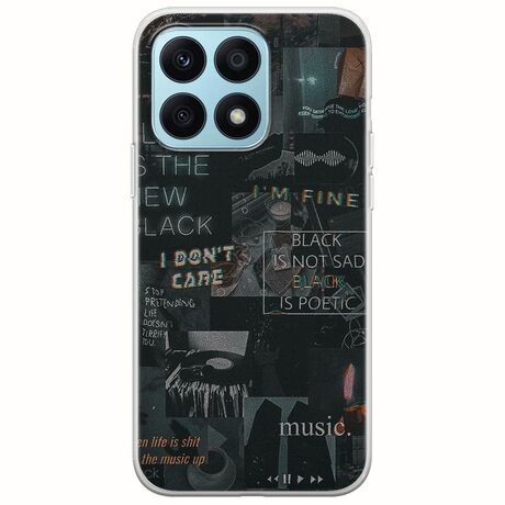 Aesthetic Black Honor X8a Flexible TPU (Διάφανη Σιλικόνη)