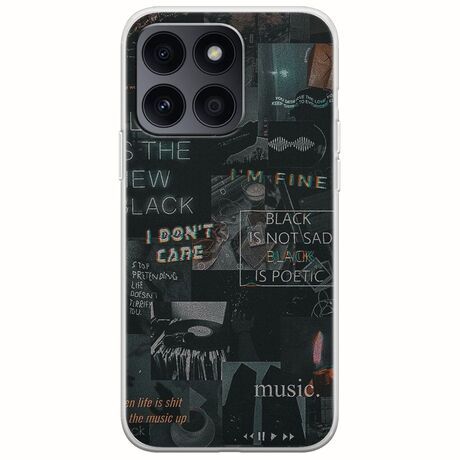 Aesthetic Black Honor X8b Flexible TPU (Διάφανη Σιλικόνη)