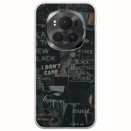 Aesthetic Black Honor Magic 6 Pro 5G Flexible TPU (Διάφανη Σιλικόνη)