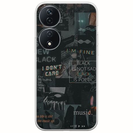 Aesthetic Black Honor X7b Flexible TPU (Διάφανη Σιλικόνη)