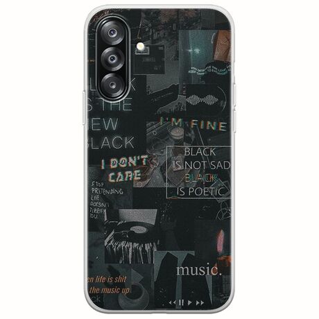 Aesthetic Black Samsung Galaxy A26 5G  Flexible TPU (Διάφανη Σιλικόνη)