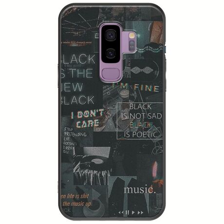 Aesthetic Black Samsung Galaxy S9 Plus Black TPU (Μαύρη Σιλικόνη)