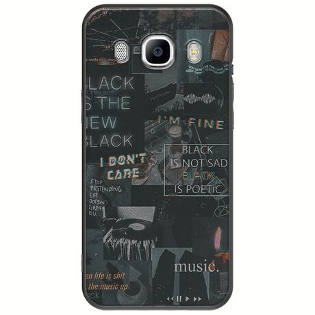 Aesthetic Black Samsung Galaxy J5(2016) Black TPU (Μαύρη Σιλικόνη)