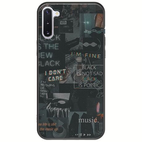 Aesthetic Black Samsung Galaxy Note 10 Black TPU (Μαύρη Σιλικόνη)
