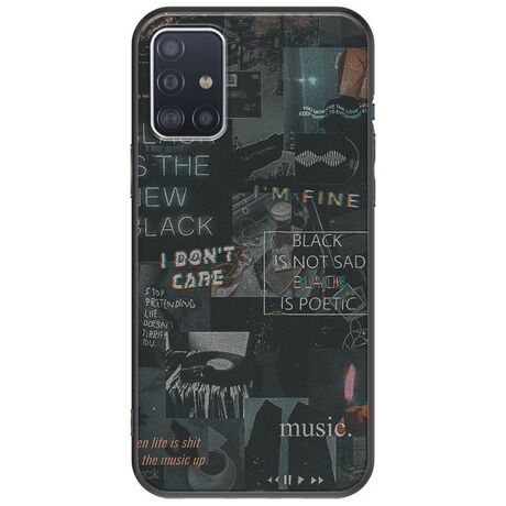 Aesthetic Black Samsung Galaxy A51 Black TPU (Μαύρη Σιλικόνη)