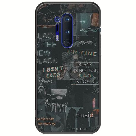 Aesthetic Black OnePlus 8 Pro Black TPU (Μαύρη Σιλικόνη)