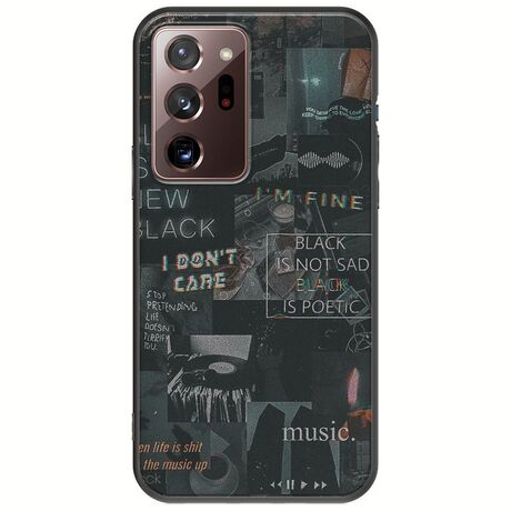 Aesthetic Black Samsung Galaxy Note 20 Ultra Black TPU (Μαύρη Σιλικόνη)