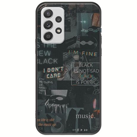 Aesthetic Black Samsung Galaxy A32 5G Black TPU (Μαύρη Σιλικόνη)