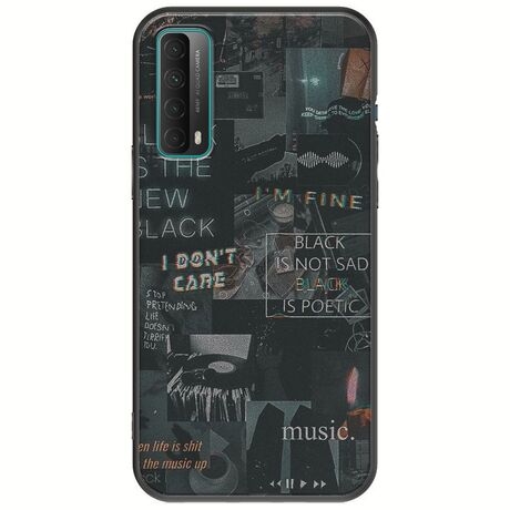 Aesthetic Black Huawei P Smart 2021 Black TPU (Μαύρη Σιλικόνη)