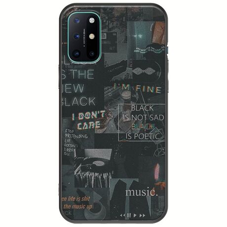 Aesthetic Black OnePlus 8T Black TPU (Μαύρη Σιλικόνη)
