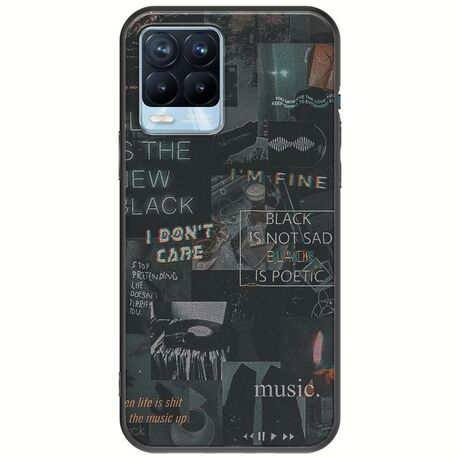 Aesthetic Black Realme 8 / 8 Pro Black TPU (Μαύρη Σιλικόνη)