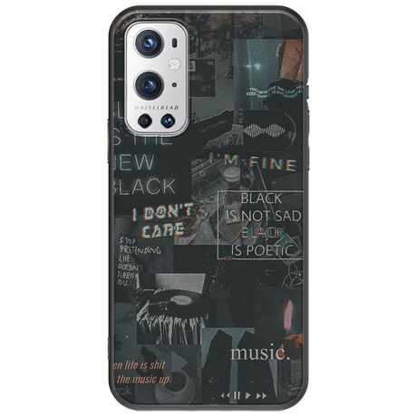 Aesthetic Black OnePlus 9 Pro Black TPU (Μαύρη Σιλικόνη)