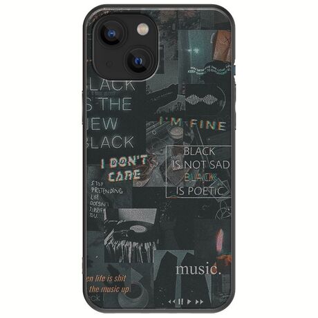 Aesthetic Black iPhone 13  Black TPU (Μαύρη Σιλικόνη)