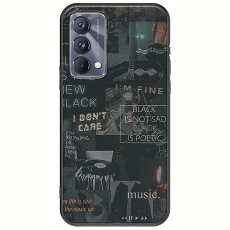 Aesthetic Black Realme GT 5G Black TPU (Μαύρη Σιλικόνη)