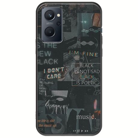 Aesthetic Black Realme 9i Black TPU (Μαύρη Σιλικόνη)