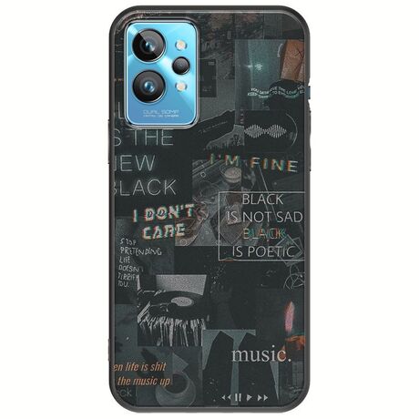Aesthetic Black Realme GT2 Pro Black TPU (Μαύρη Σιλικόνη)