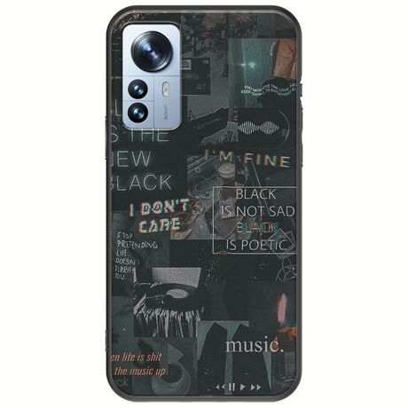 Aesthetic Black Xiaomi 12 Pro Black TPU (Μαύρη Σιλικόνη)