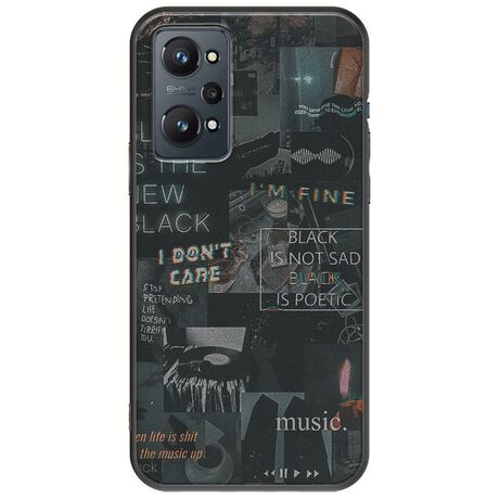 Aesthetic Black Realme GT 2 5G Black TPU (Μαύρη Σιλικόνη)