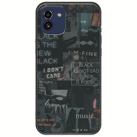Aesthetic Black Samsung Galaxy A03 Black TPU (Μαύρη Σιλικόνη)