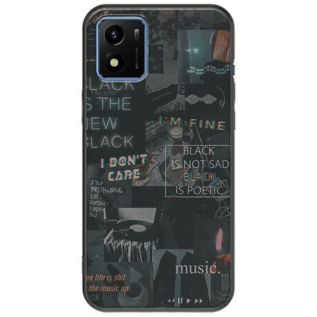 Aesthetic Black Vivo Y01 Black TPU (Μαύρη Σιλικόνη)