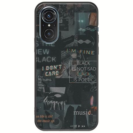 Aesthetic Black Huawei Nova 9 SE Black TPU (Μαύρη Σιλικόνη)