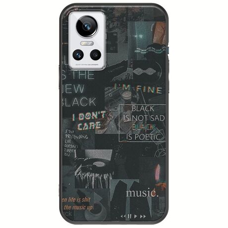 Aesthetic Black Realme GT Neo 3 Black TPU (Μαύρη Σιλικόνη)