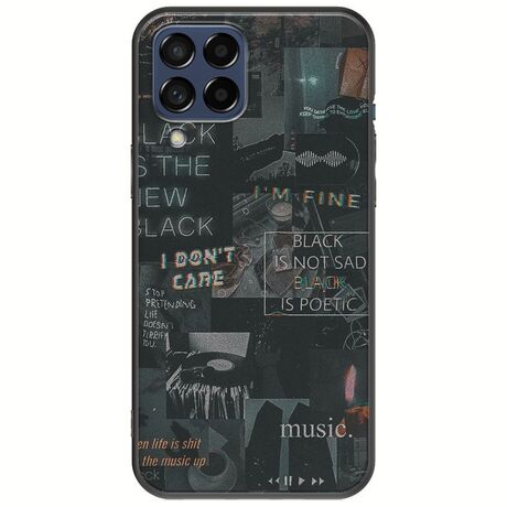 Aesthetic Black Samsung Galaxy M53 5G Black TPU (Μαύρη Σιλικόνη)