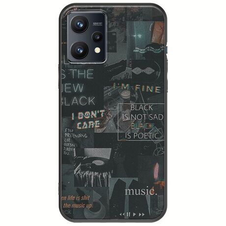 Aesthetic Black Realme 9 4G Black TPU (Μαύρη Σιλικόνη)