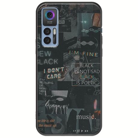 Aesthetic Black TCL 30 / 30 5G / 30+ Black TPU (Μαύρη Σιλικόνη)