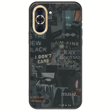 Aesthetic Black Huawei Nova 10 Black TPU (Μαύρη Σιλικόνη)