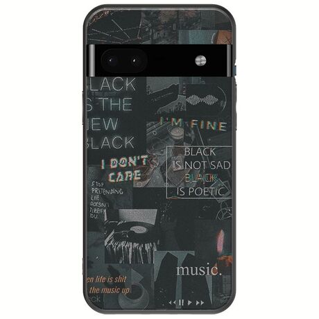 Aesthetic Black Google Pixel 6a 5G Black TPU (Μαύρη Σιλικόνη)