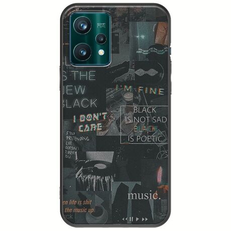 Aesthetic Black Realme 9 5G Black TPU (Μαύρη Σιλικόνη)
