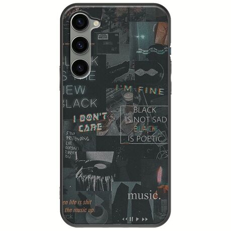 Aesthetic Black Samsung Galaxy S23 5G Black TPU (Μαύρη Σιλικόνη)