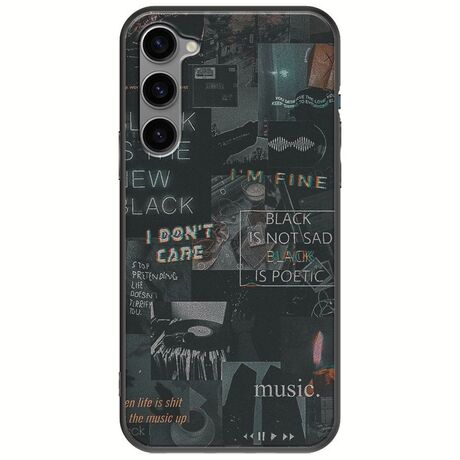 Aesthetic Black Samsung Galaxy S23 Plus 5G Black TPU (Μαύρη Σιλικόνη)