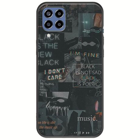 Aesthetic Black Samsung Galaxy M33 5G Black TPU (Μαύρη Σιλικόνη)