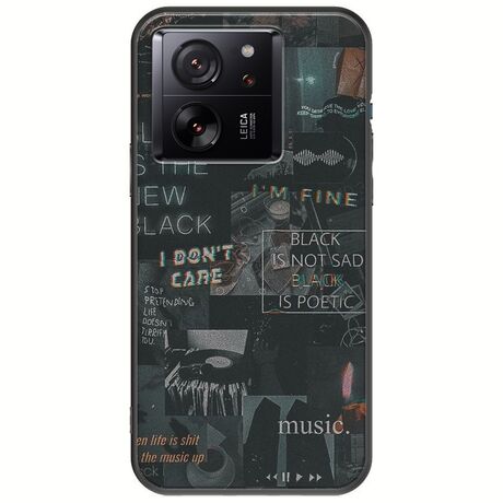 Aesthetic Black Xiaomi 13T 5G Black TPU (Μαύρη Σιλικόνη)