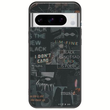 Aesthetic Black Google Pixel 8 Pro 5G Black TPU (Μαύρη Σιλικόνη)