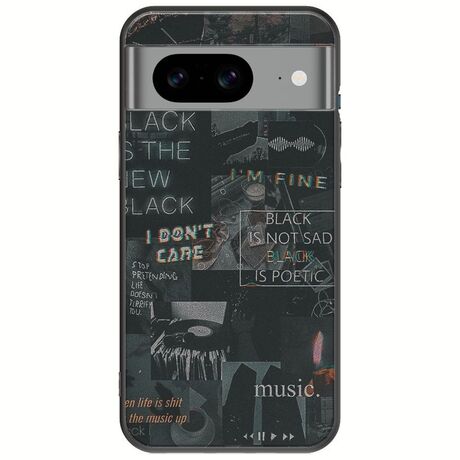 Aesthetic Black Google Pixel 8a 5G Black TPU (Μαύρη Σιλικόνη)