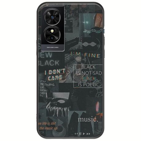 Aesthetic Black TCL 50 SE Black TPU (Μαύρη Σιλικόνη)
