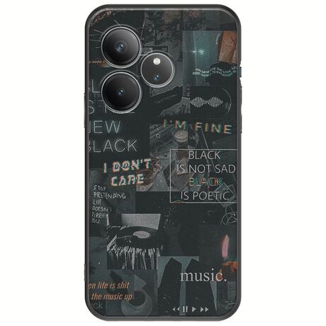 Aesthetic Black Realme GT 6 5G Black TPU (Μαύρη Σιλικόνη)