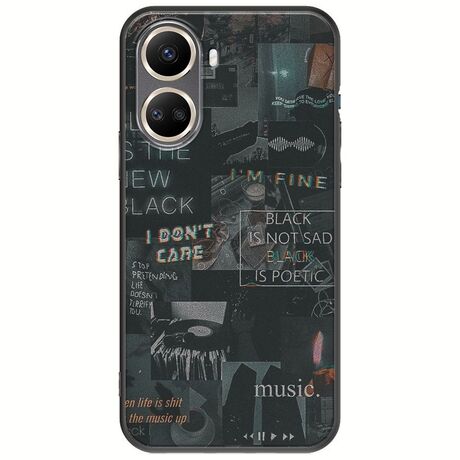 Aesthetic Black Huawei Nova 10 SE Black TPU (Μαύρη Σιλικόνη)