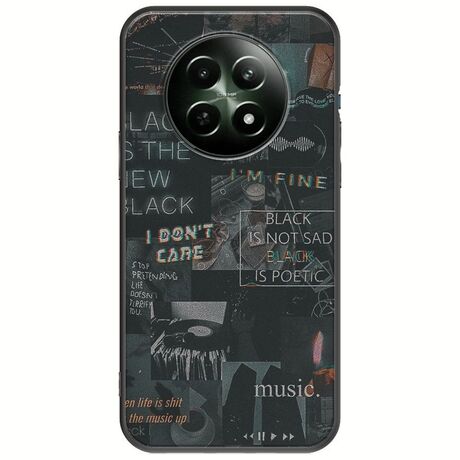 Aesthetic Black Realme 12x 5G Black TPU (Μαύρη Σιλικόνη)