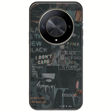 Aesthetic Black Honor Magic 6 Lite 5G Black TPU (Μαύρη Σιλικόνη)