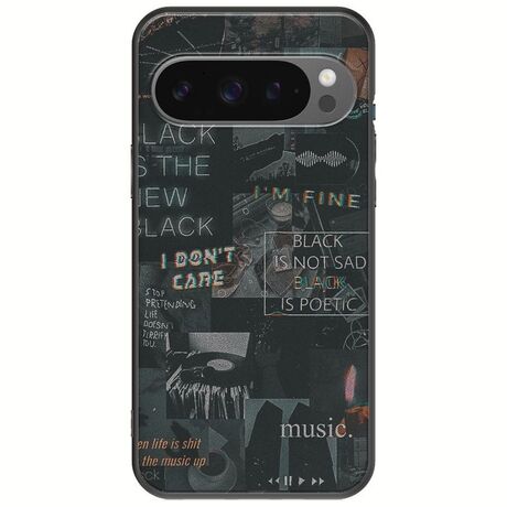 Aesthetic Black Google Pixel 9 Pro 5G Black TPU (Μαύρη Σιλικόνη)
