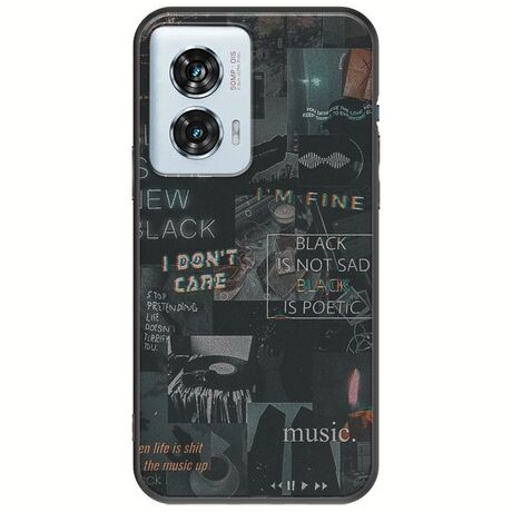 Aesthetic Black Motorola Edge 50 Fusion 5G Black TPU (Μαύρη Σιλικόνη)