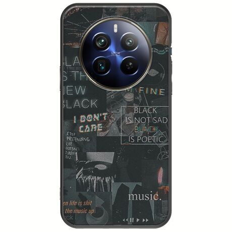 Aesthetic Black Realme 12+ 5G Black TPU (Μαύρη Σιλικόνη)
