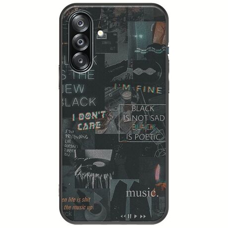 Aesthetic Black Samsung Galaxy A26 5G  Black TPU (Μαύρη Σιλικόνη)