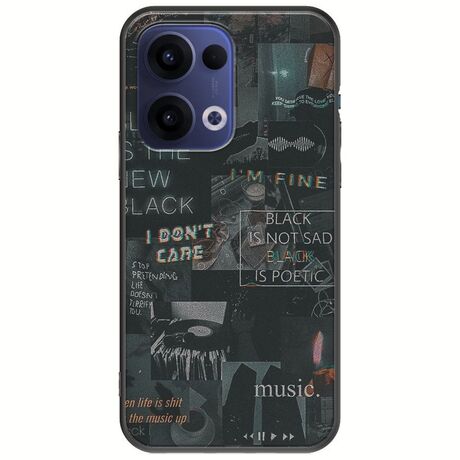 Aesthetic Black Oppo Reno 13 5G Black TPU (Μαύρη Σιλικόνη)